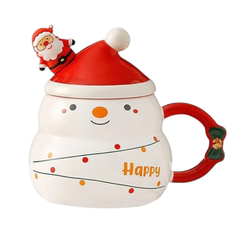 Taza Navideña con Sombrero y Santa 🎅☕ - Image 5