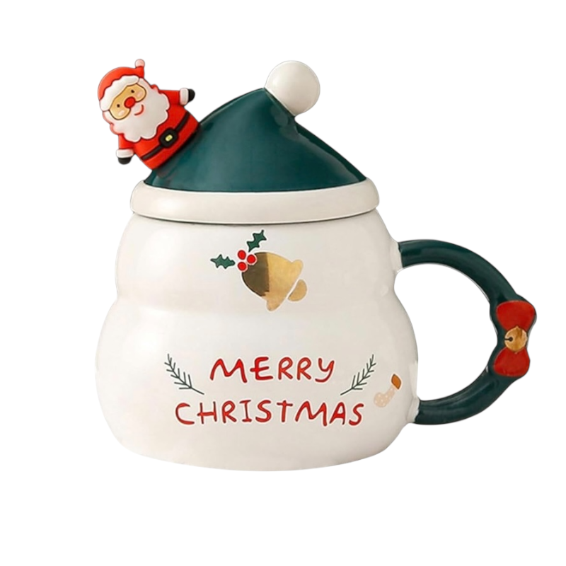 Taza Navideña con Sombrero y Santa 🎅☕ - Image 4
