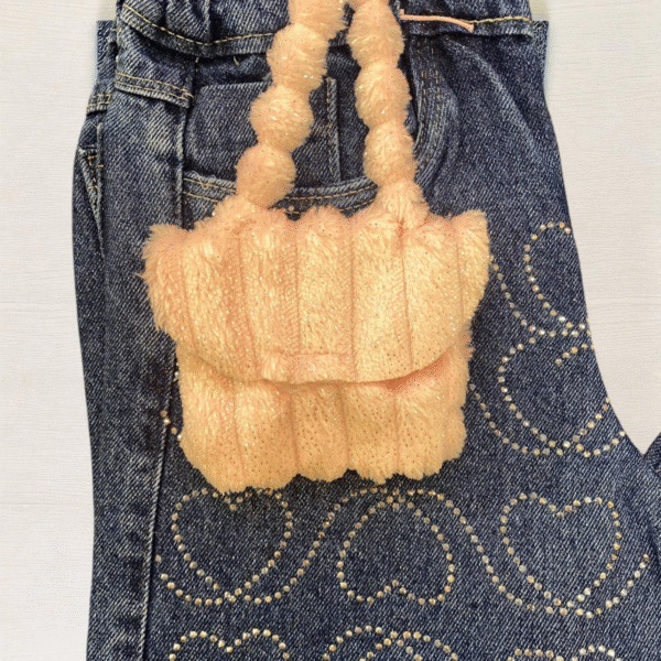 Jean Bota Ancha Mini Hearts para Niña - Image 4