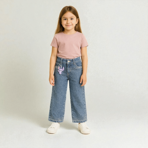 Jean Wide Sparkle Niña