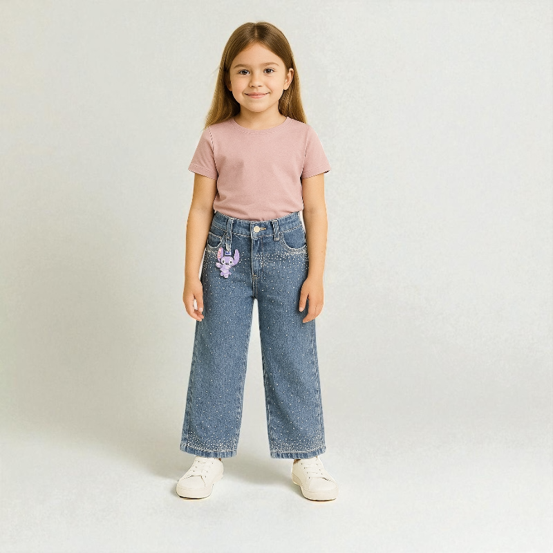 Jean Wide Sparkle Niña