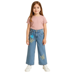 Jean Mariposas Brillantes Niña