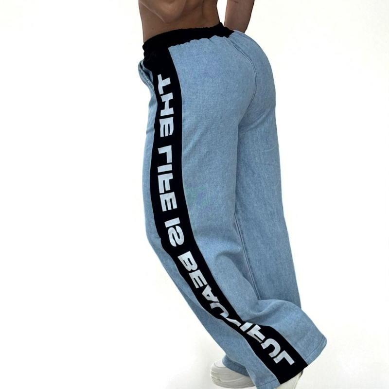Jeans Wide Leg “Life is Beautiful” - Image 6