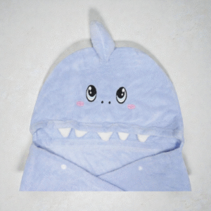 Toalla Infantil Con Capucha Tiburón