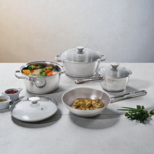 Bateria Tramontina Allegra Acero Inoxidable 4 piezas