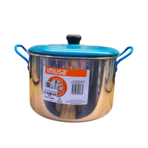 Olla 20 cm aluminio 3.5 litros alta tapa Azul Imusa