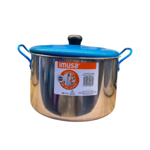 Olla 22 cm aluminio 5.5 litros alta tapa Azul Imusa