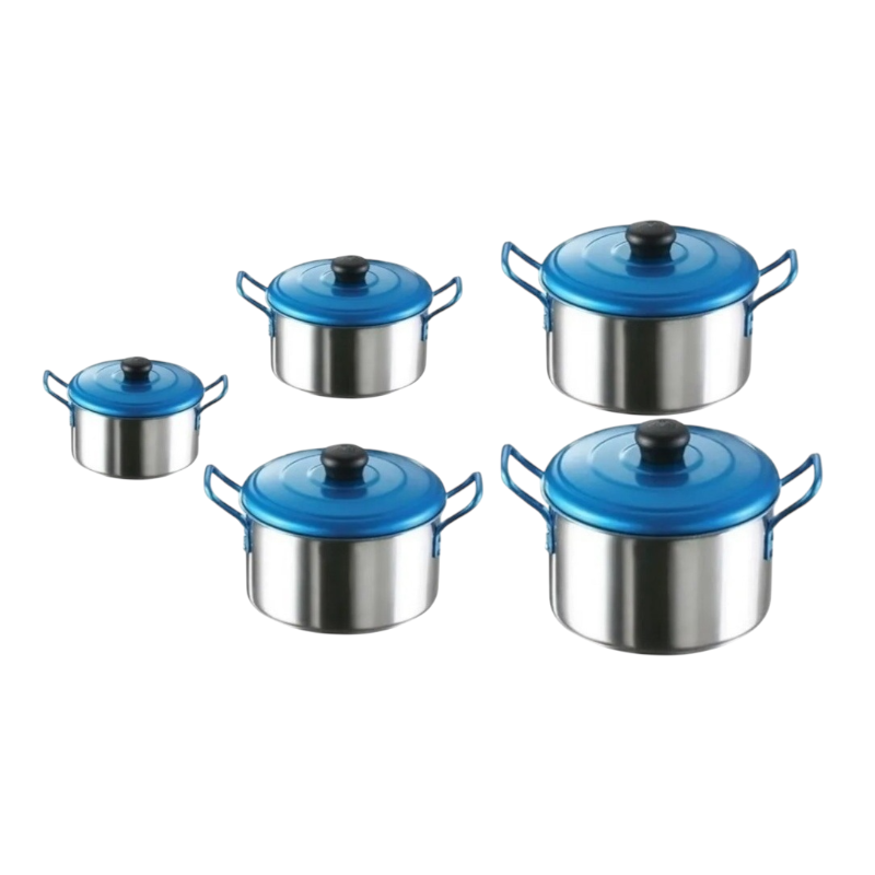 JUEGO OLLAS IMUSA X5 TAPA AZUL - Image 2