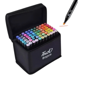 Marcadores Artísticos Doble Punta Profesional – Punta Delgada y Gruesa (Set Multicolor)