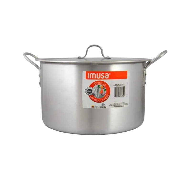 Olla en aluminio rt 24 cm 7 litros recortada Imusa