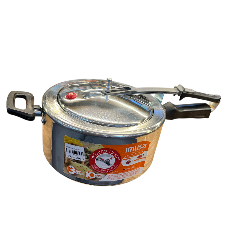 Olla A Presión Imusa Secury Control 4 Litros Gris