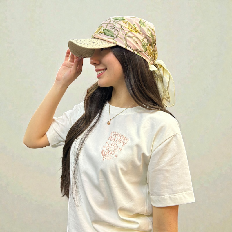 Pañoleta Floral Camelia Vintage