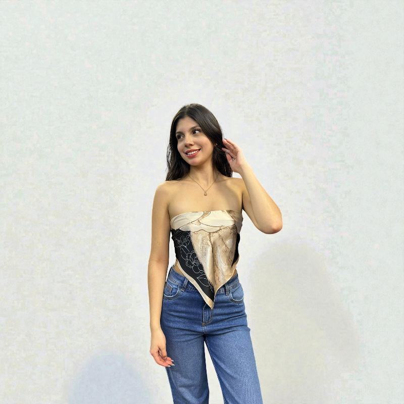 Pañoleta Camelia Imperial Black - Image 2