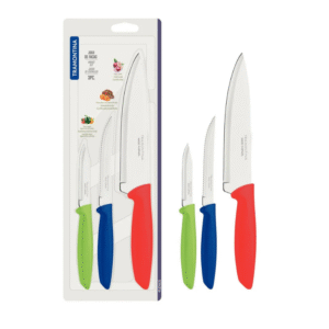 Juego de Cuchillos Tramontina x3 Piezas Multicolor