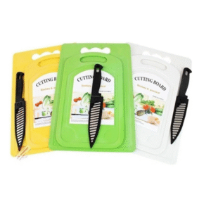 Tabla de Picar para Cocina con cuchillo – Colores Surtidos