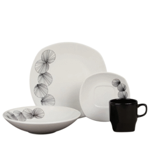 Vajilla Corona Noa 4 Puestos 16 Piezas