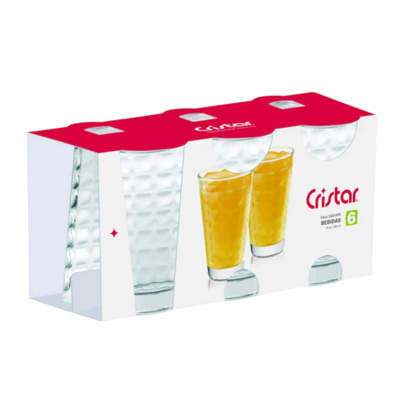 Vaso Square Cristar - 6 unidades - Image 3