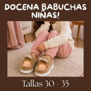 Docena de Babuchas Labubu para Niña | Tallas 30 a la 35