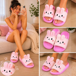Chancla Dama Peludita Bunny Comfort Talla 36-40