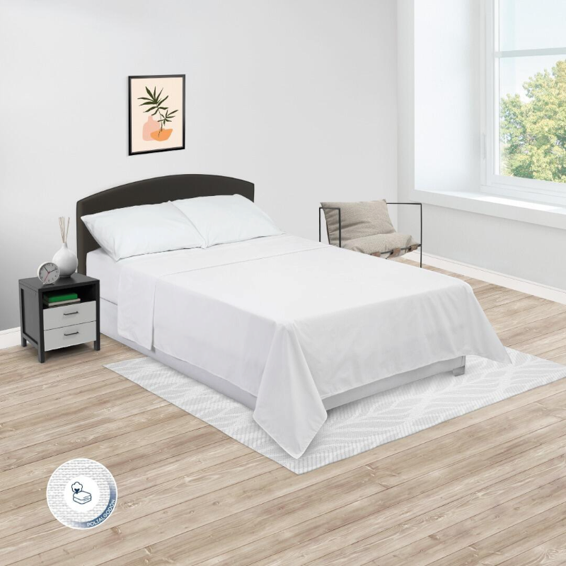Sábana Lisa Blanca para Cama King - Image 2
