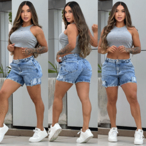 Short Denim Acid Wash Urban