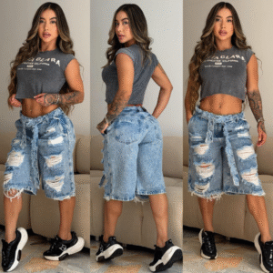 Bermuda Jean Oversize Destroyed