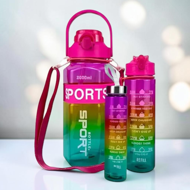 Set de Botellas Deportivas Gradient x3 - Image 4