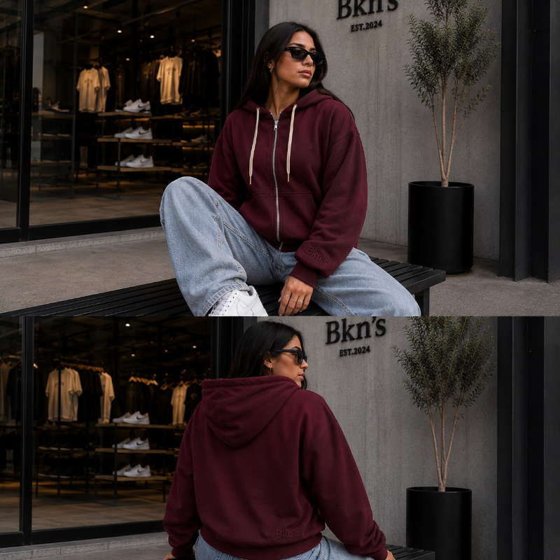 Hoodie Zip Oversize Bakanas - Image 6
