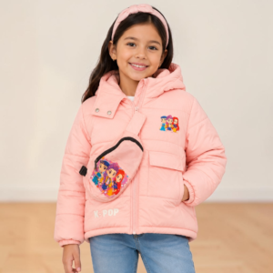 CHAQUETA IMPERMEABLE NIÑA CON CANGURO