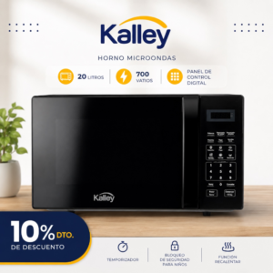 MICROONDAS KALEY COLOR NEGRO