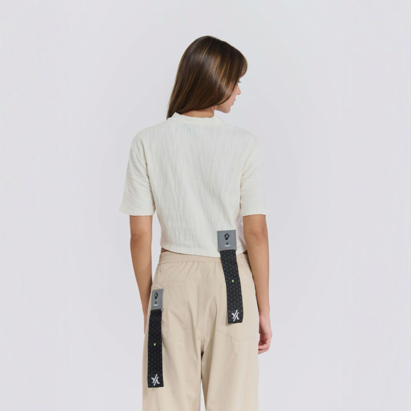 Camiseta Crop Top Blanco Hueso - Image 4