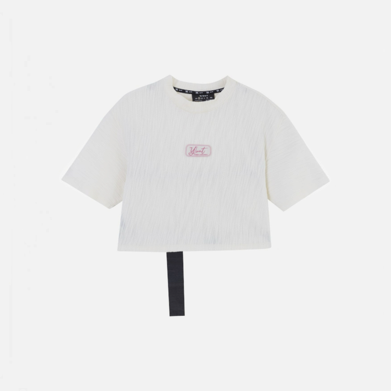 Camiseta Crop Top Blanco Hueso